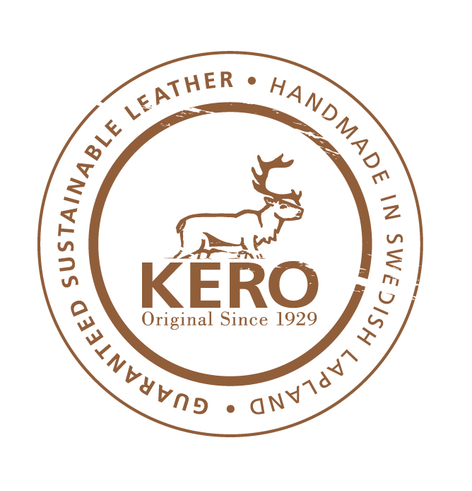 Kero logo, rund med en ren.