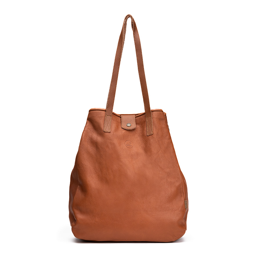 Brown shop leather handbag